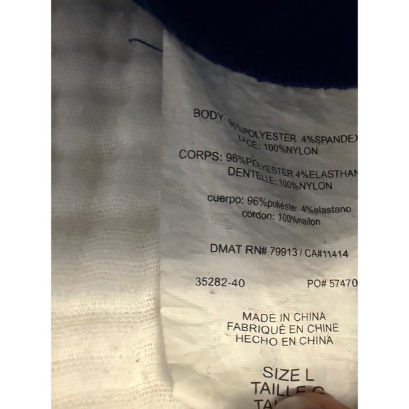 Oh Baby by Motherhood‎ Blue Lace Sleeve Maternity Dress Size L - Picture 7 of 8